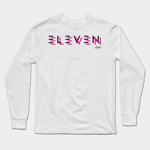 ELEVEN ELEVEN BREAK PINK Long Sleeve T-Shirt by Moist T'z 